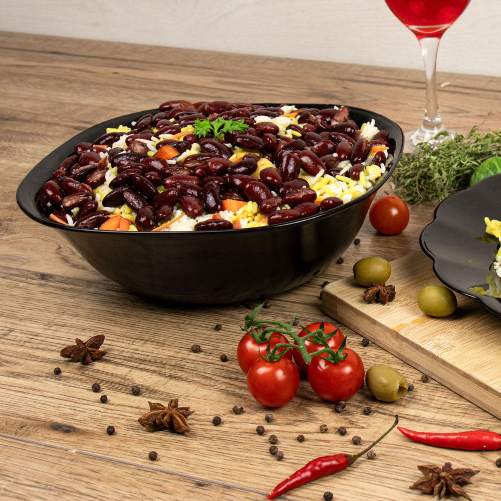 Durane Opal Glass Salad Bowl Square 3pcs