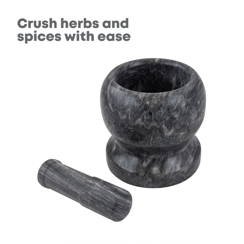 Durane Black Marble Mortar & Pestle