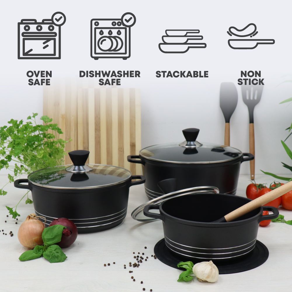 Laria Die-cast Stockpot Set 3pc