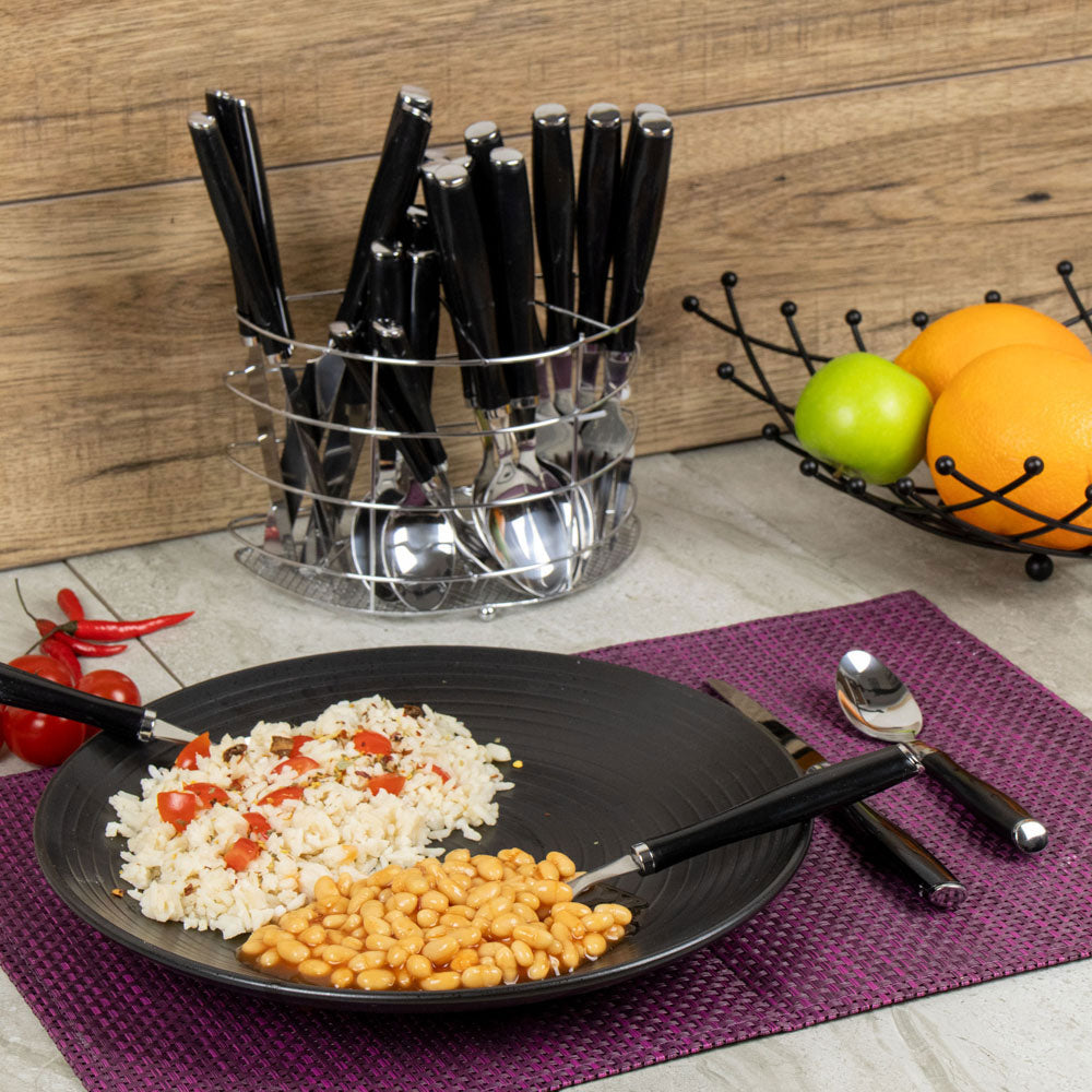 Durane Ceramic Dinner Plate/ Black