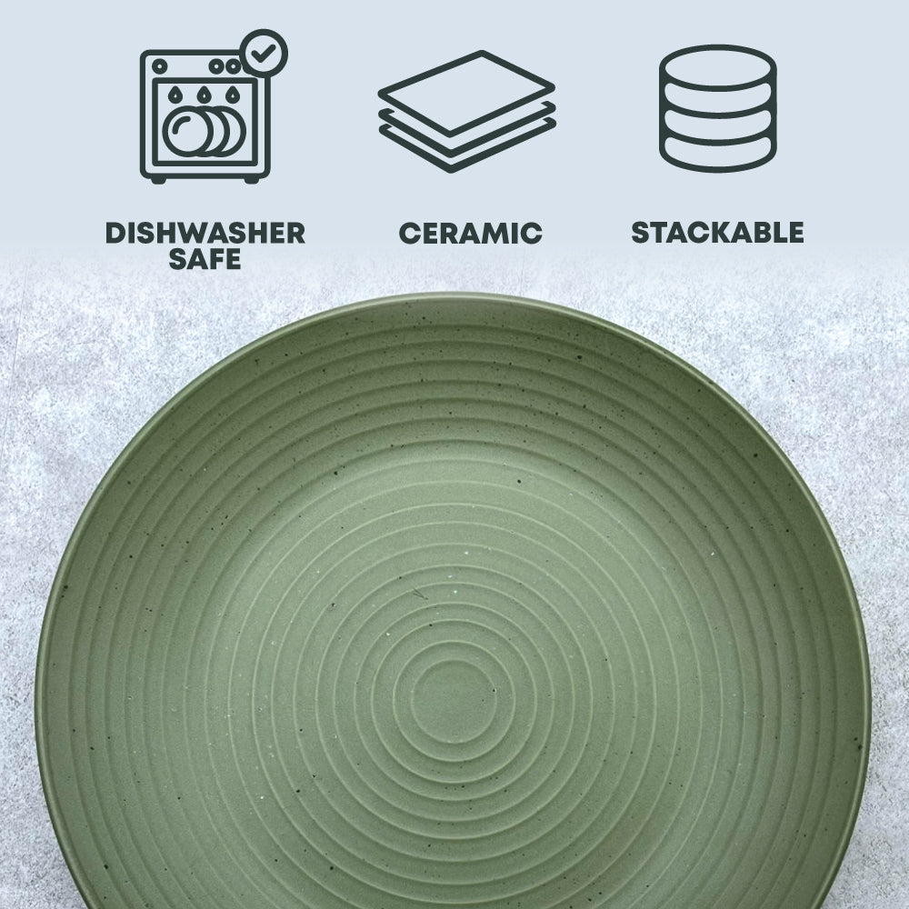 Durane Ceramic Dinner Plate/ Olive