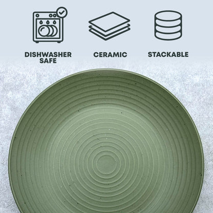 Durane Ceramic Dinner Plate/ Olive