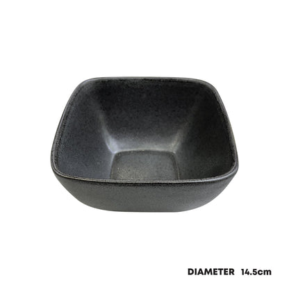 Durane Ceramic Square Cereal Bowl/ Black