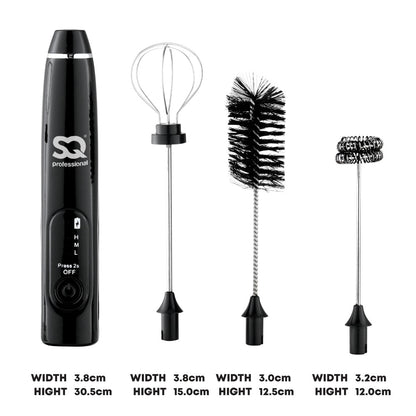 Blitz Milk Frother 3 in 1 3-Speed USB Rechargable