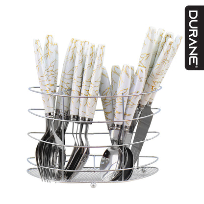 Durane Marbled Cutlery Set 24pc
