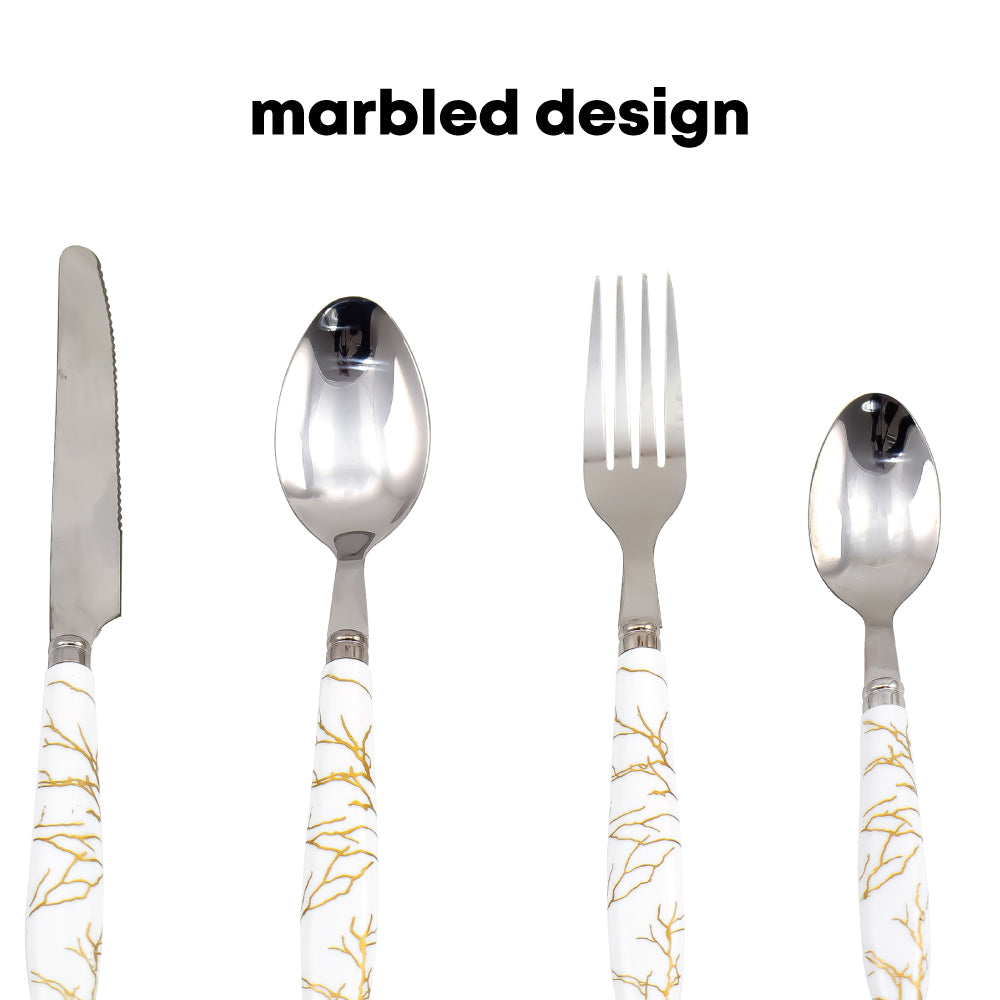 Durane Marbled Cutlery Set 24pc