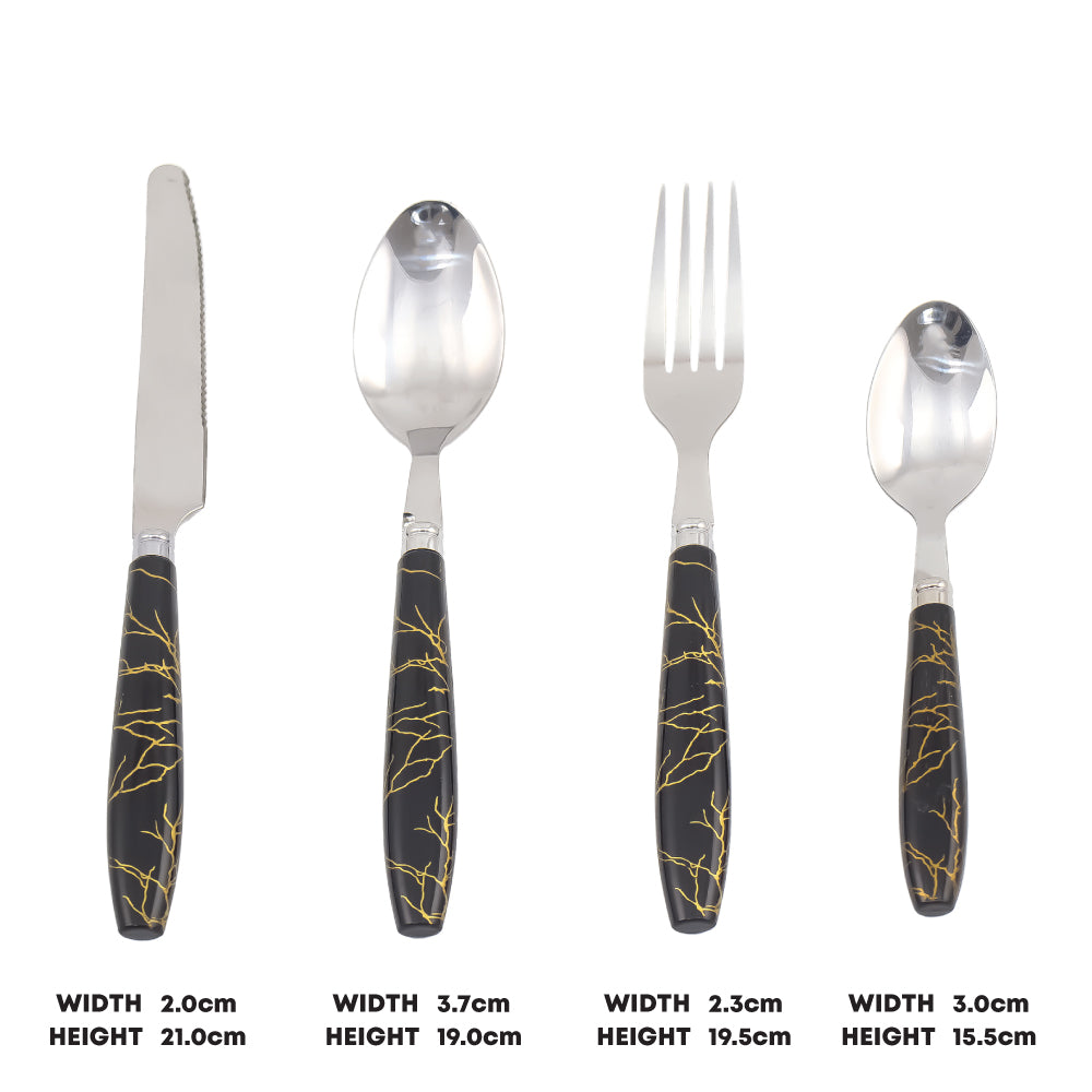 Durane Marbled Cutlery Set 24pc