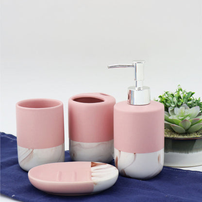 Durane Marbled Bathroom 4pc Set