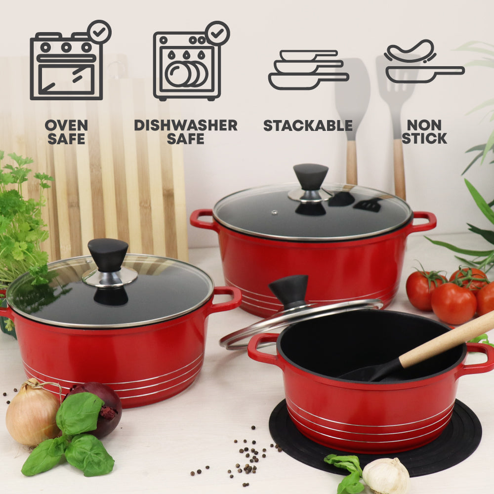 Laria Die-cast Stockpot Set 3pc