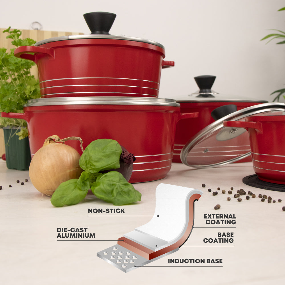 Laria Die-cast Stockpot Set 3pc