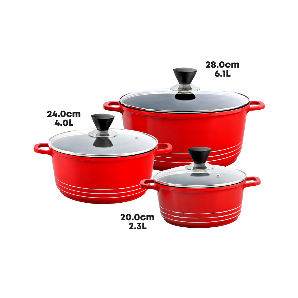 Laria Die-cast Stockpot Set 3pc