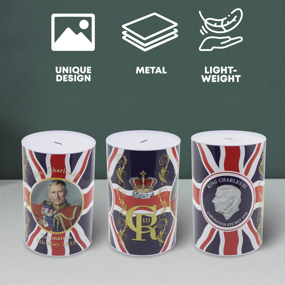 Coin Box King Charles III Emblem/ Design 1