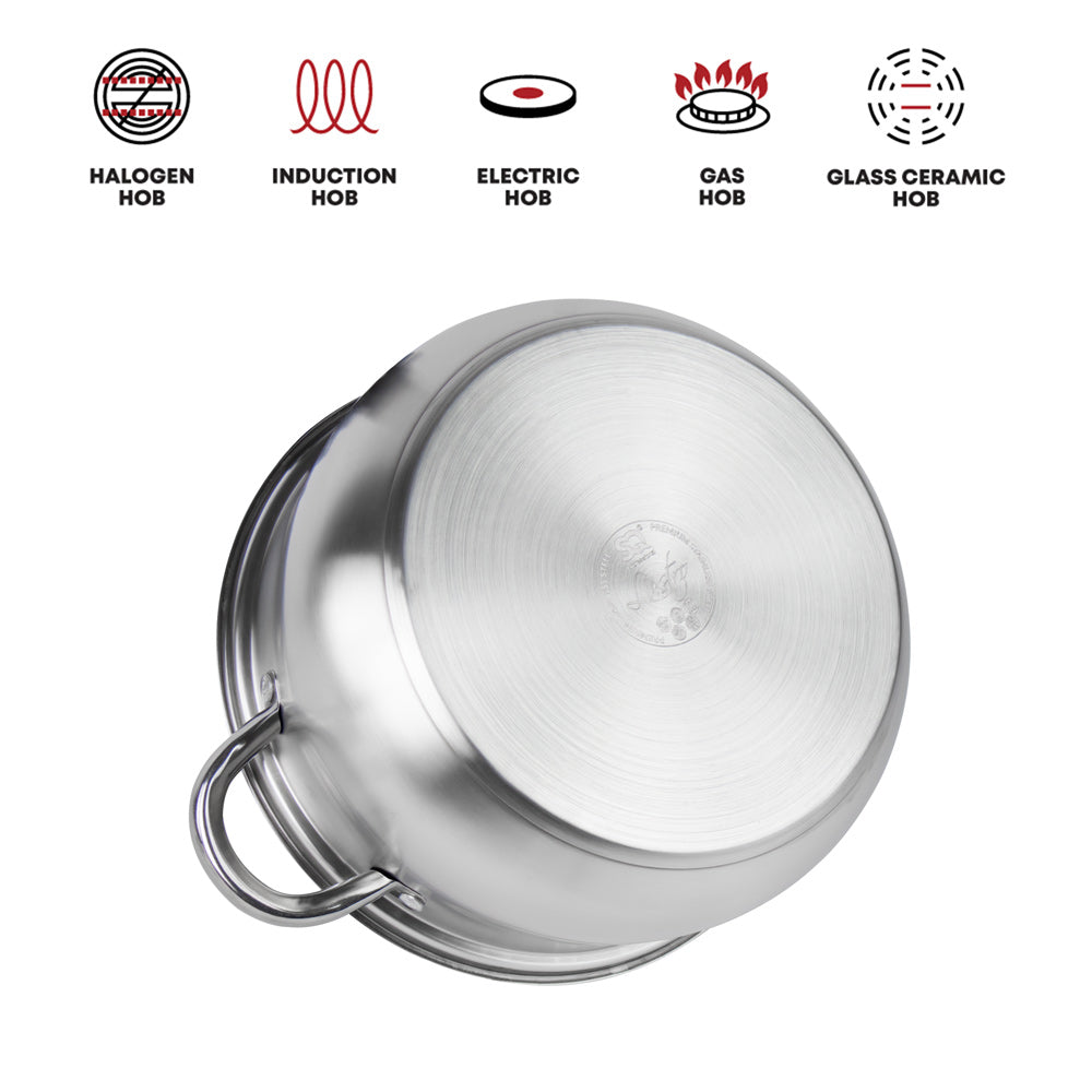 Lustro Stainless Steel Stockpot 3pc Set