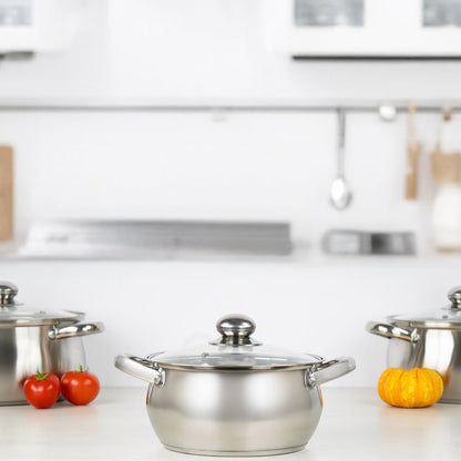 Lustro Stainless Steel Stockpot 3pc Set