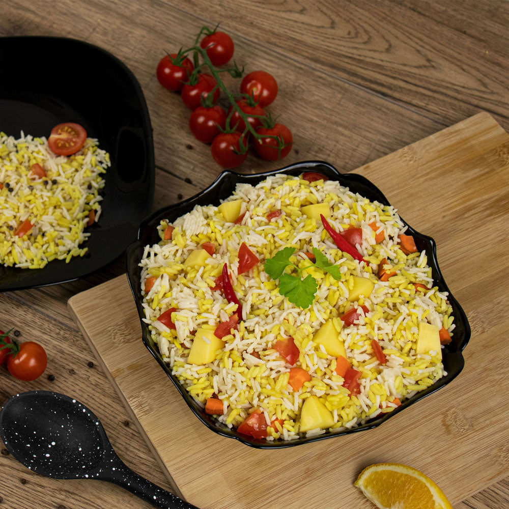 Durane Opal Glass Salad Bowl Square 3pcs