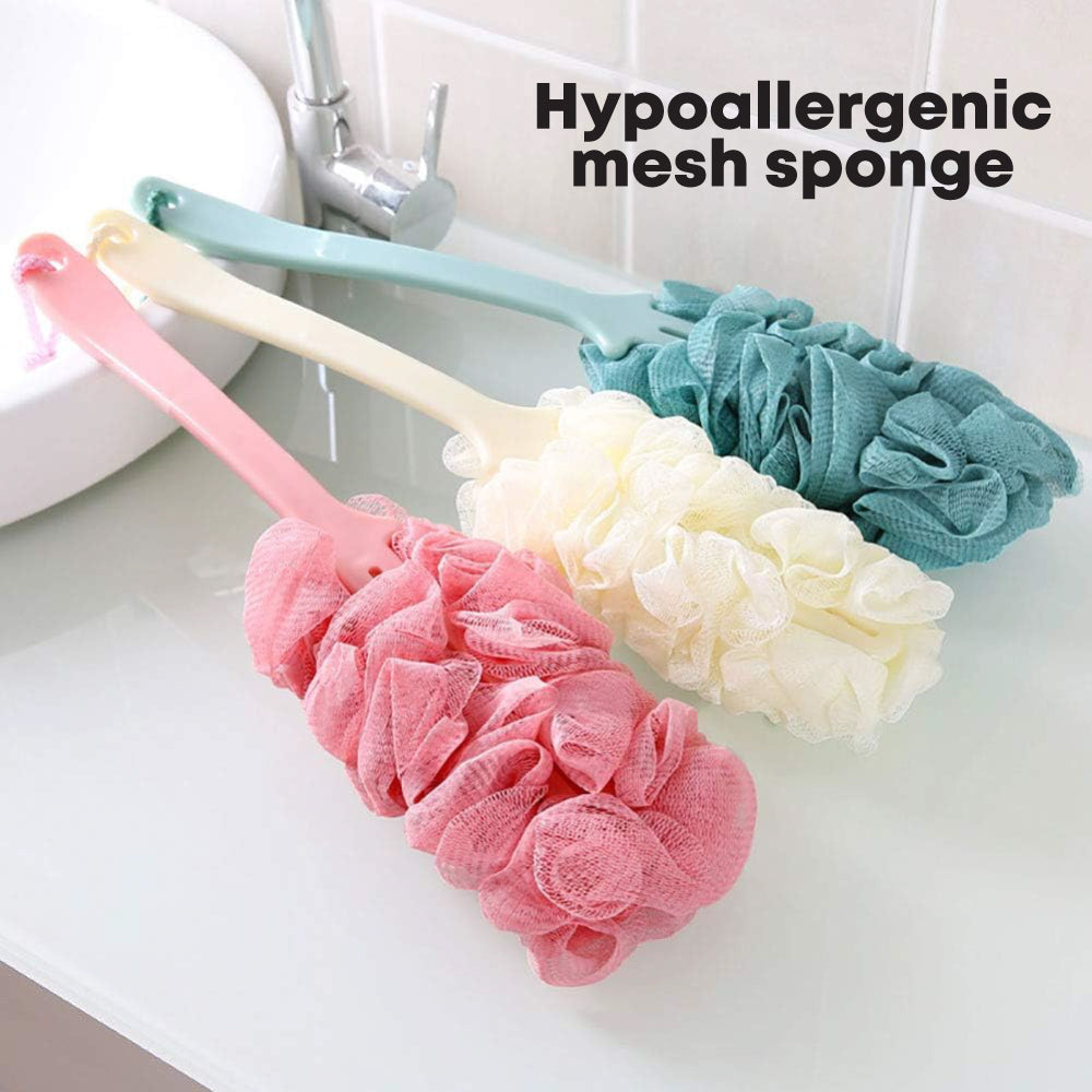 SQ Professional Mesh Bath Sponge with Handle