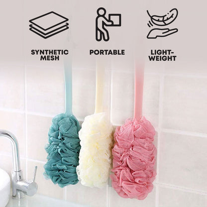 SQ Professional Mesh Bath Sponge with Handle