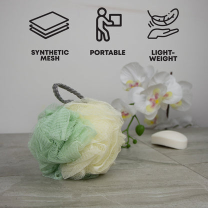SQ Professional Mesh Bath Sponge Two-Colour