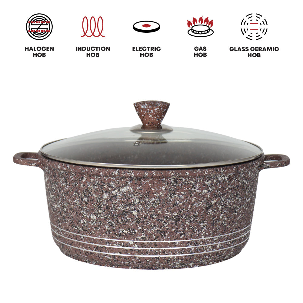 Laria Granite Die-Cast Stockpot Set 4pc