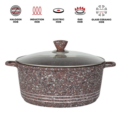 Laria Granite Die-Cast Stockpot Set 4pc