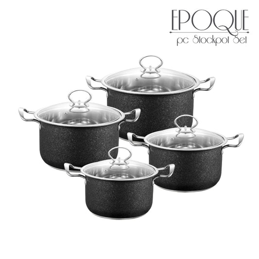 SQ Professional Epoque Stainless Steel Stockpot 4pc Set