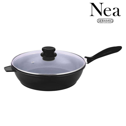SQ Professional Nea Seramiq Die-Cast Saute Pan/ Black