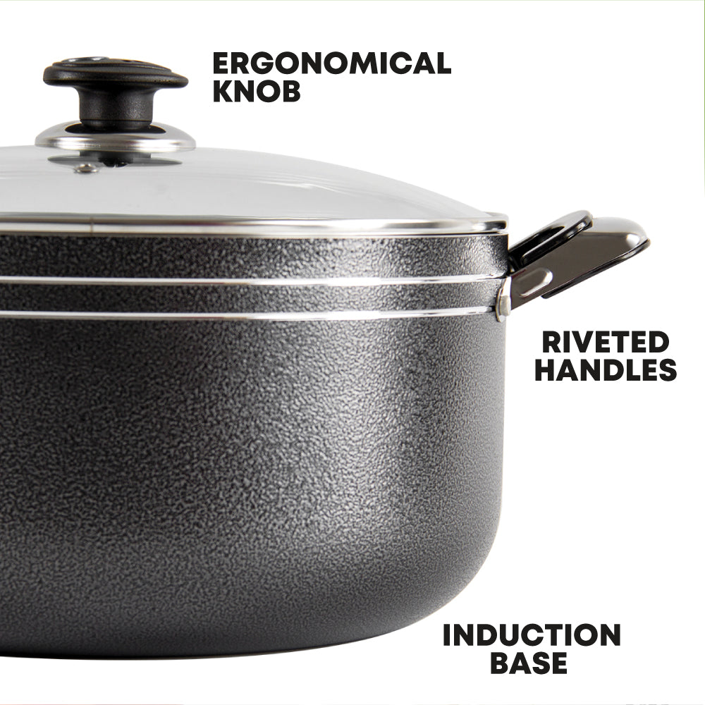 SQ Professional Una Non Stick Stockpot Set 5pc/ Ares