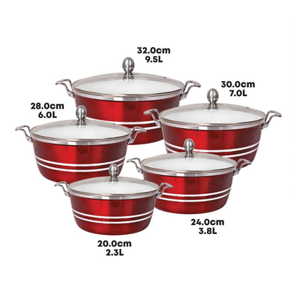 SQ Professional Mianra Die-Cast Stockpot Set 5pc