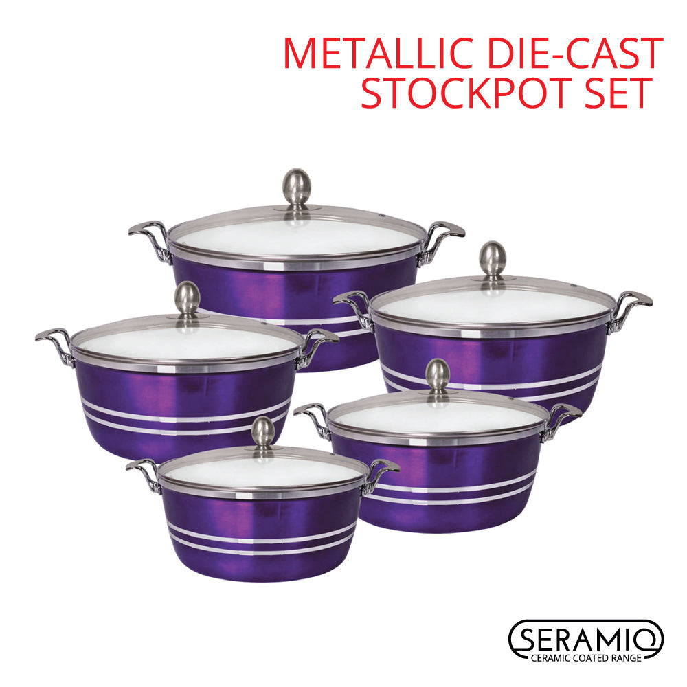 SQ Professional Mianra Die-Cast Stockpot Set 5pc