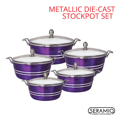 SQ Professional Mianra Die-Cast Stockpot Set 5pc