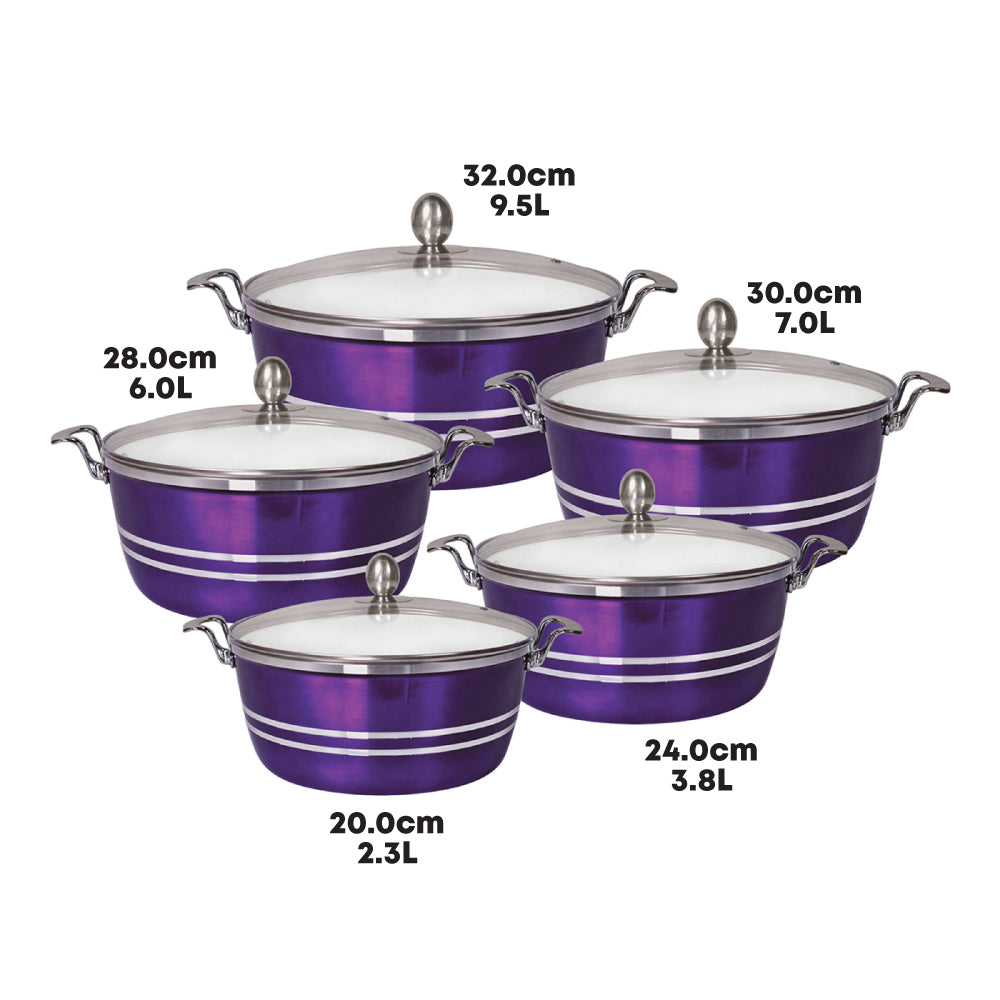 SQ Professional Mianra Die-Cast Stockpot Set 5pc