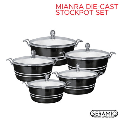 SQ Professional Mianra Die-Cast Stockpot Set 5pc