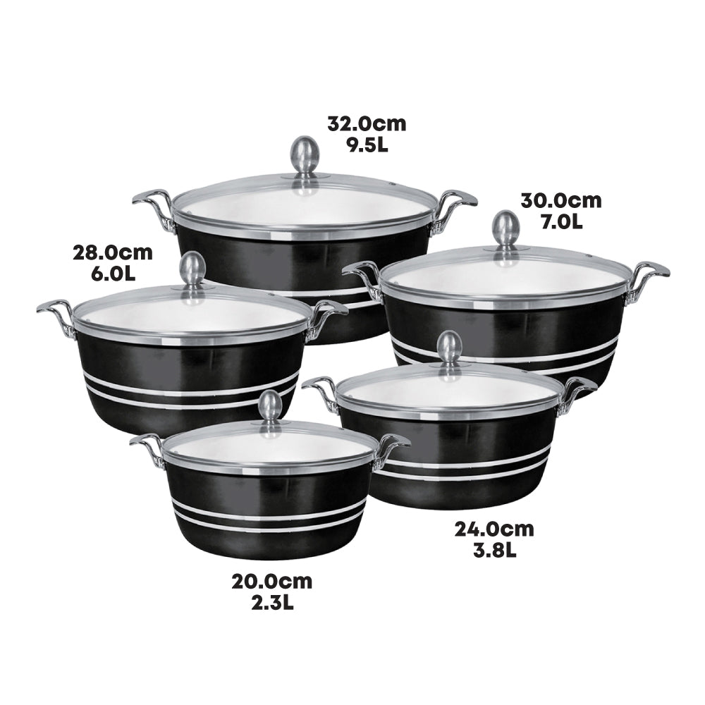 SQ Professional Mianra Die-Cast Stockpot Set 5pc