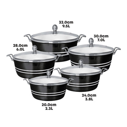 SQ Professional Mianra Die-Cast Stockpot Set 5pc