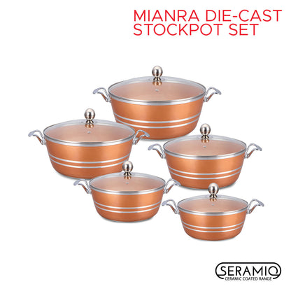 SQ Professional Mianra Die-Cast Stockpot Set 5pc
