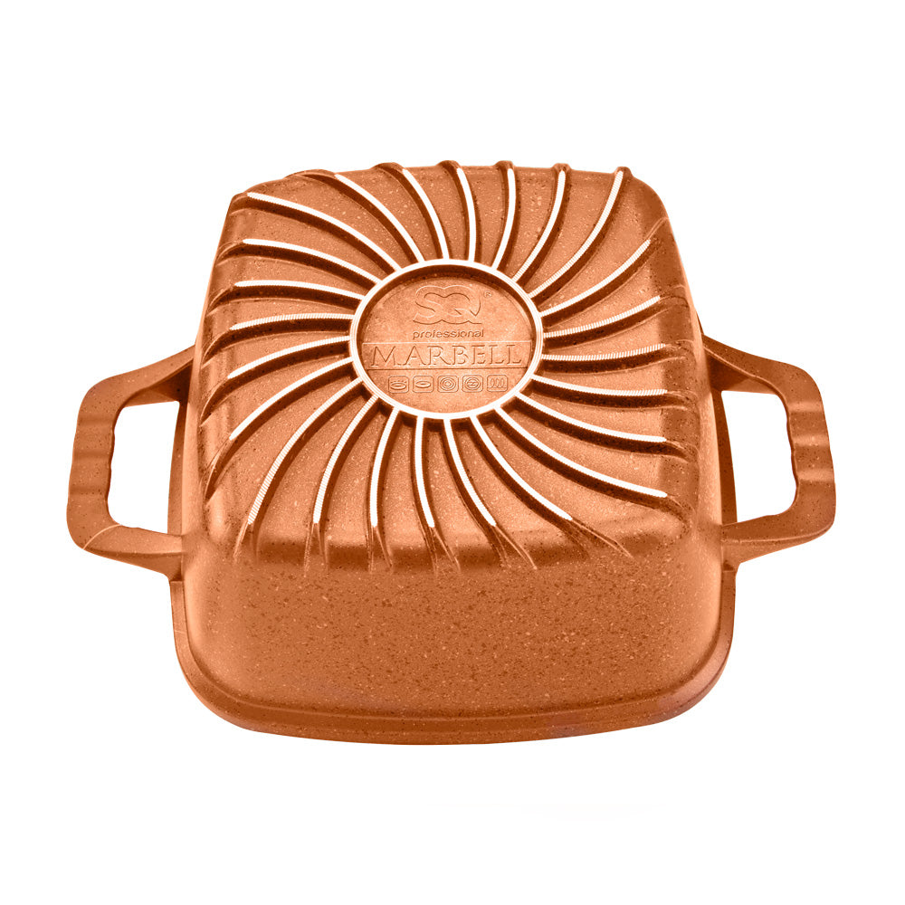 SQ Professional Nea Seramiq Square Stockpot Set 4pc/ Cuprum