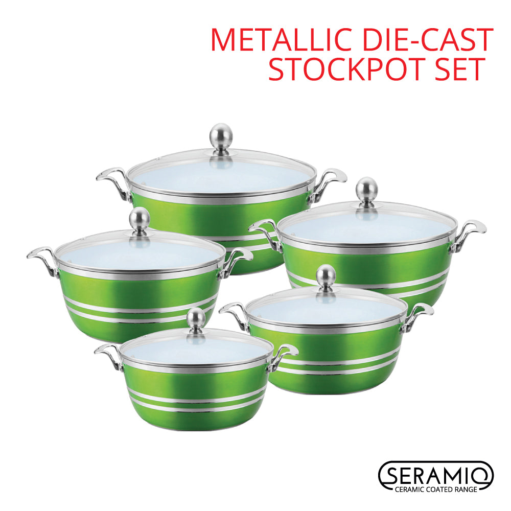 SQ Professional Mianra Die-Cast Stockpot Set 5pc