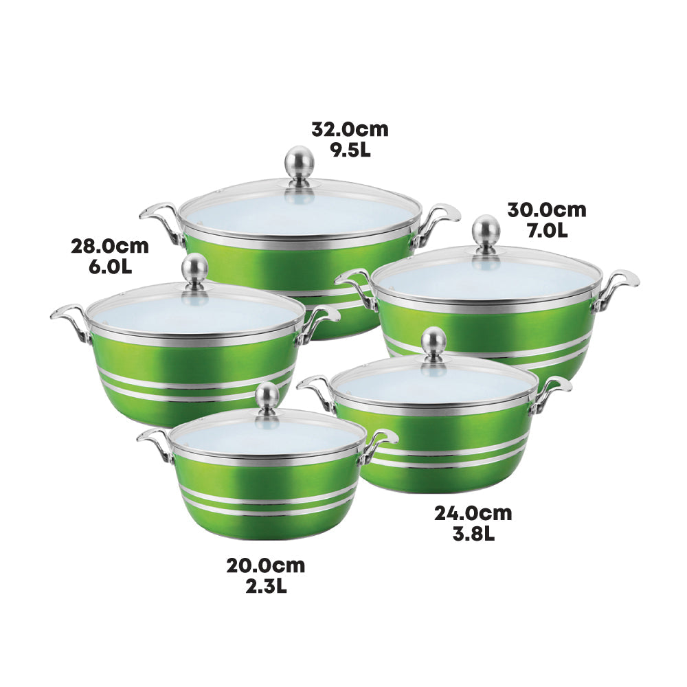 SQ Professional Mianra Die-Cast Stockpot Set 5pc
