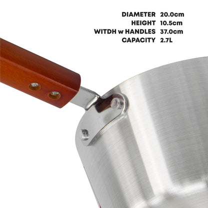 SQ Professional Galaxis Aluminium Milk Pan/ Vela