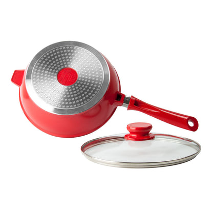 SQ Professional Nea Seramiq Die-Cast Saute Pan/ Red