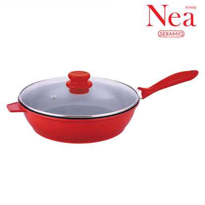SQ Professional Nea Seramiq Die-Cast Saute Pan/ Red