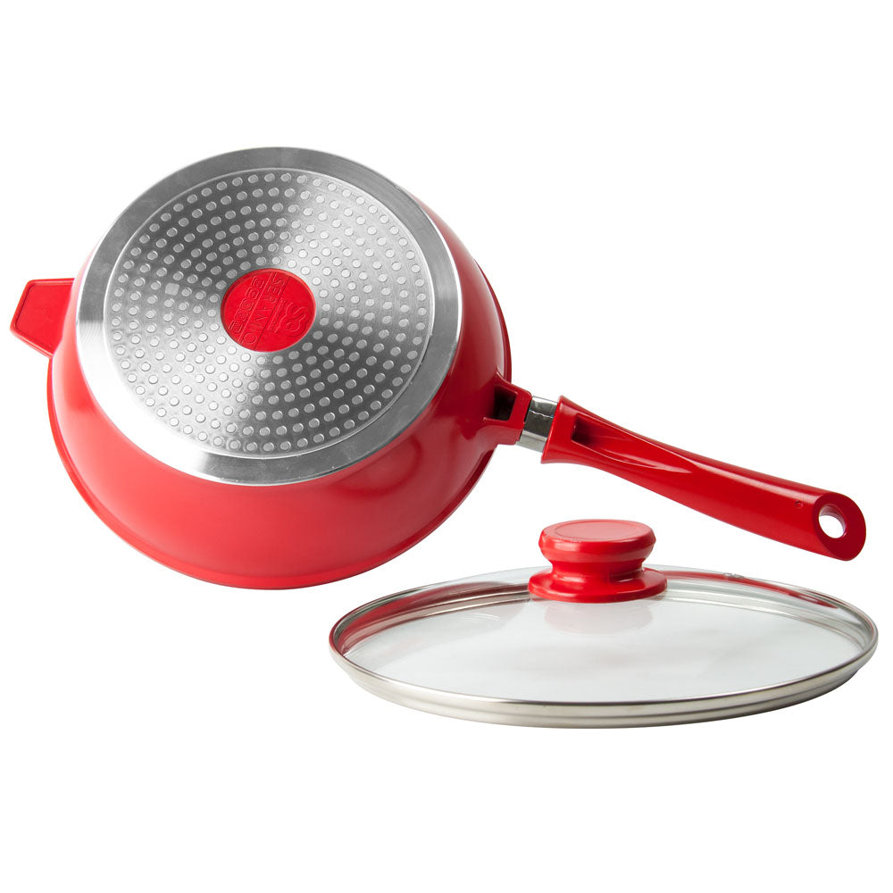 SQ Professional Nea Seramiq Die-Cast Saute Pan/ Red