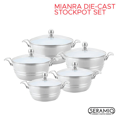 SQ Professional Mianra Die-Cast Stockpot Set 5pc