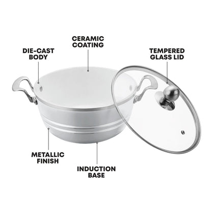 SQ Professional Mianra Die-Cast Stockpot Set 5pc