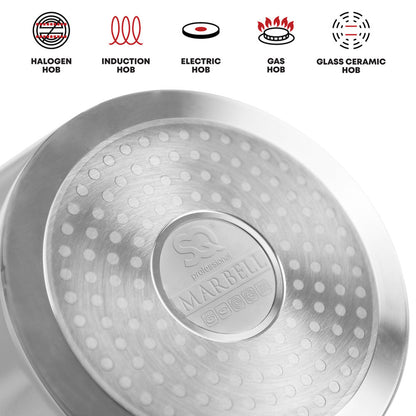 SQ Professional Caia Die-Cast Stockpot Set 3pc