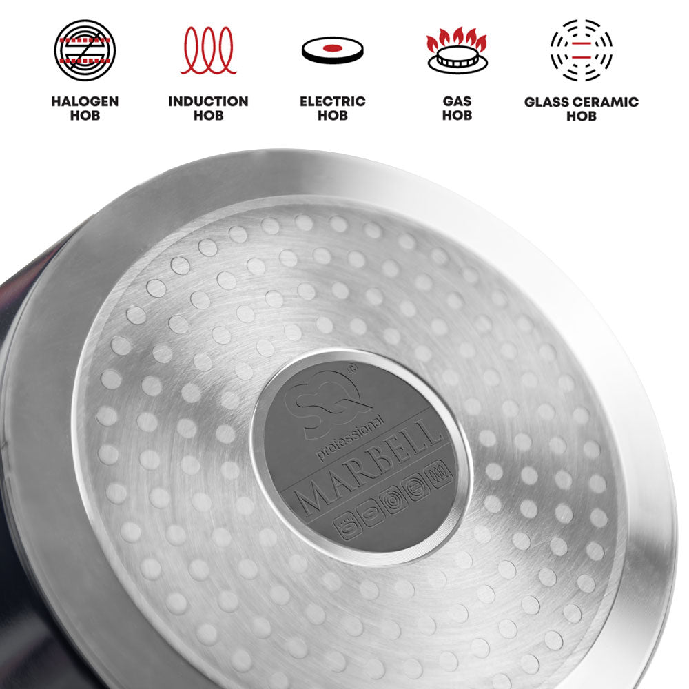 SQ Professional Caia Die-Cast Stockpot Set 3pc