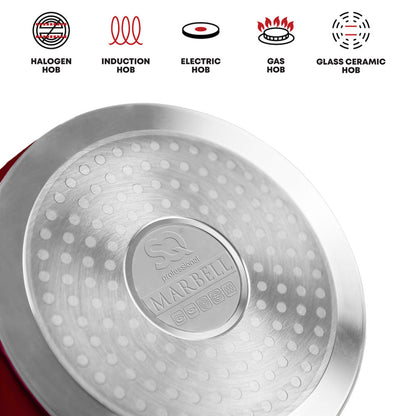 SQ Professional Caia Die-Cast Stockpot Set 3pc