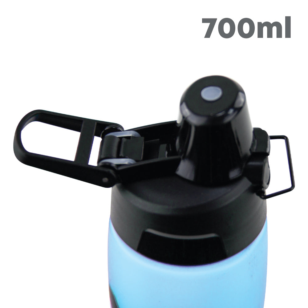 Durane 700ml Plastic Sports Bottle with Sprung Lid