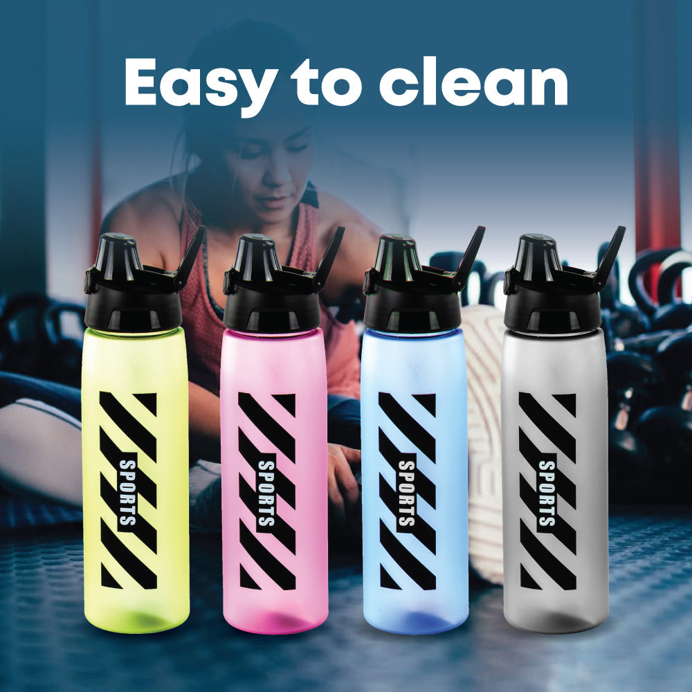 Durane 700ml Plastic Sports Bottle with Sprung Lid