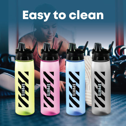 Durane 700ml Plastic Sports Bottle with Sprung Lid